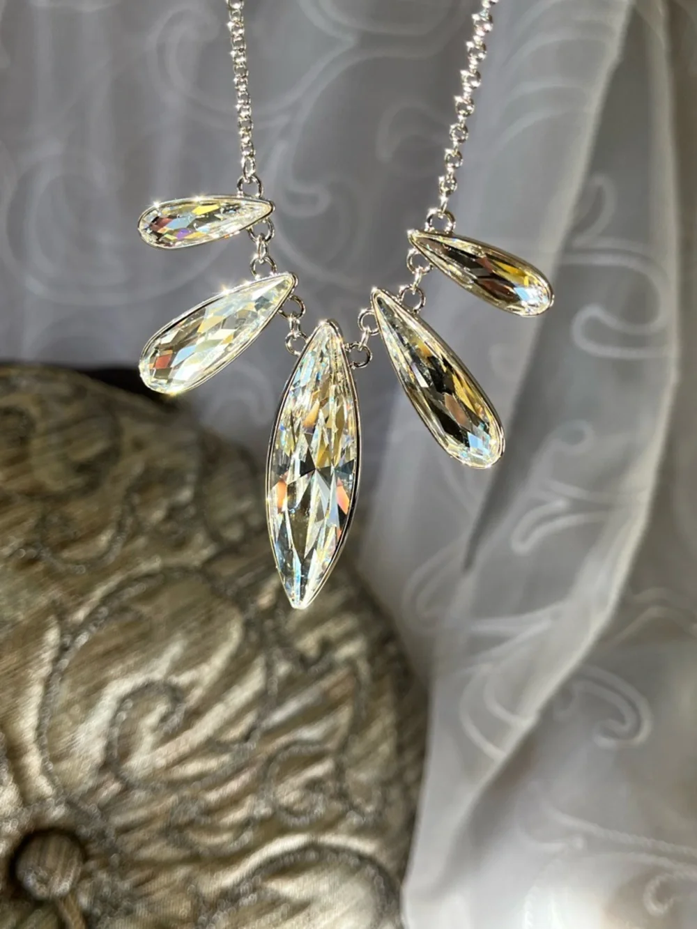Swarovski TSC Navette Necklace BNIB $139 RT value - Picture 14 of 14